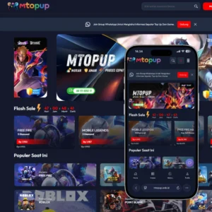 MTOPUP Template Website Topup Game Online dan PPOB